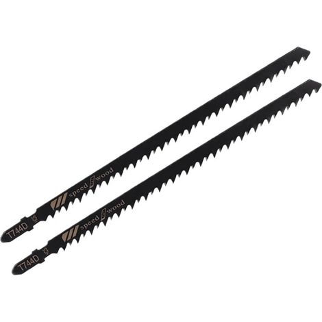 Lot de 5 lames de scie sauteuse longues T744D de 180 mm, pour une coupe rapide du bois et des produits dérivés. Outil à main pour le travail du bois.