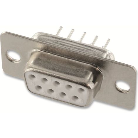 ECON CONNECT Barrette femelle D-Sub, 9 pôles, broches à souder étamées (1/2)