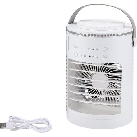 Bureau de Refroidisseur d'air Portable Bureau de Bureau Portable à 3 Vitesses de Bureau Mini Ventilateur de Refroidissement (1/5)
