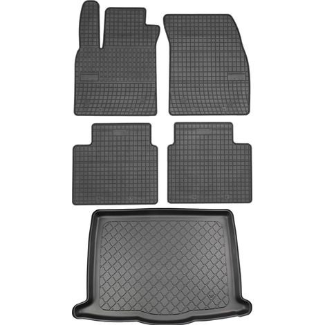 Juego de alfombrillas de goma para coche y alfombrilla para maletero para Ford Focus IV Hatchback desde septiembre de 2018.