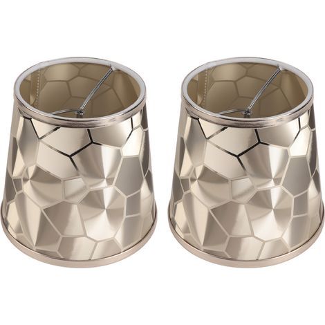 E14 PVC drum lampshade, 2 pieces, modern decorative small barrel lampshade cover for ceiling, wall, or table lamp (1/5)