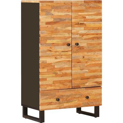 vidaXL  Storage Highboard  Brown 60 x 33 x 100 cm Solid Mango Wood