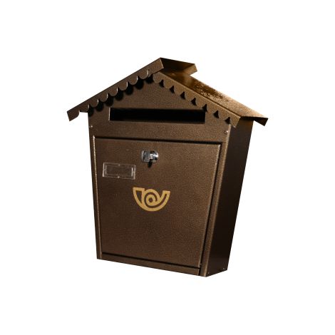 BoA te aux lettres avec toit Espresso 716 cm 37x13x38 h facteur