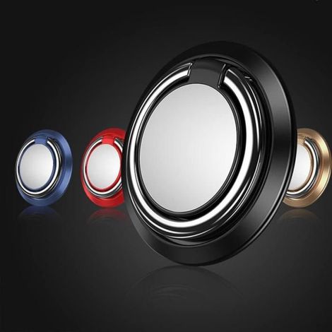 Support Téléphone - Anneau Magnétique Réglable 360° - Pour Voiture Bureau Table - Lot de 2 (1/5)