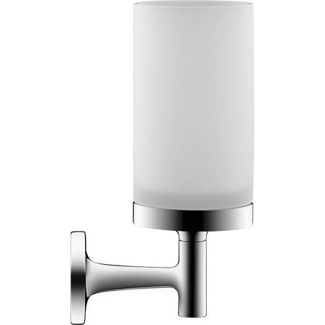 Porte-verre DU Starck T. noir matavec verre blanc mat