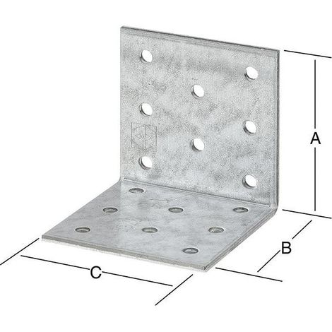 Soporte perforado 40X40X60 galvanizado.. CE