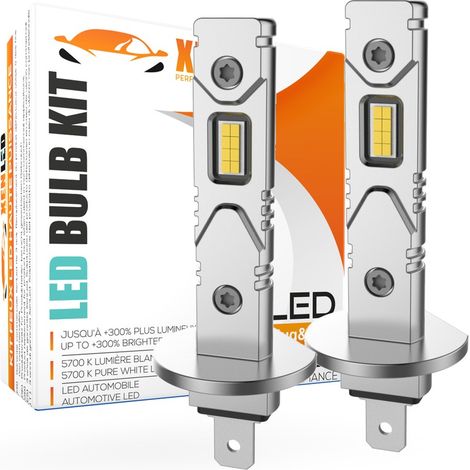 2x ampoules H1 LED Tiny1 Ultima 2200Lms réels 11W CANBUS - XENLED - voiture moto - ratio 1:1 - plug&play (1/5)