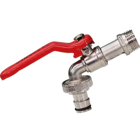 Robinet en alliage de zinc, bec de machine à laver, robinet de jardin Zbb.02-202A, robinet à un seul raccord. (1/4)
