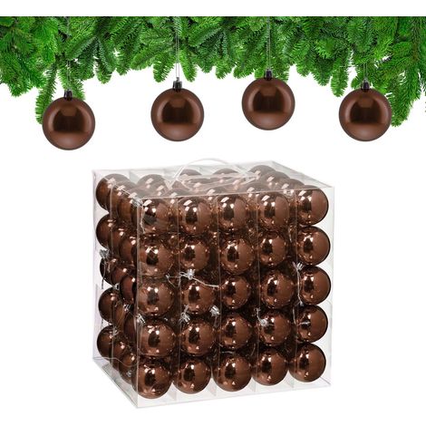 Set of 100 Glossy Christmas Tree Baubles (1/5)