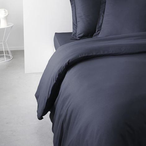 Housse de Couette 240X260 2 Personnes Coton Navy (1/3)