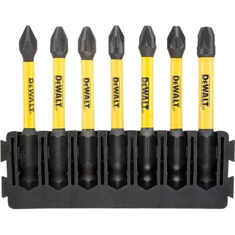 DeWalt FlexTorq Phillips y Pozi - Juego de 7 puntas de destornillador