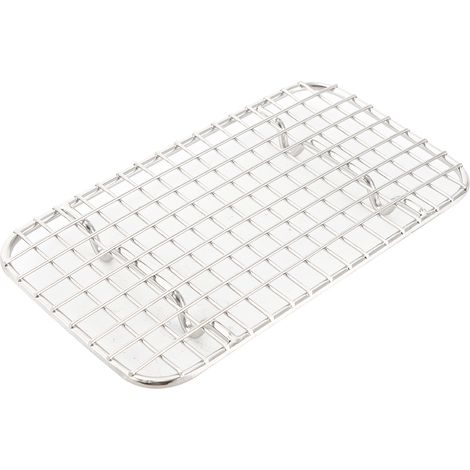 Grille de barbecue antiadhésive en acier inoxydable, idéale pour le camping et les pique-niques en plein air.