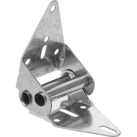 Charnière de support supérieure porte garage robuste en fer, couleur argent, pour portes (1/5)