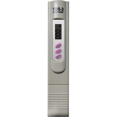 Misuratore digitale portatile di TDS per la qualità e la purezza dell'acqua (temperatura/ppm): penna misuratrice di TDS per acqua potabile, alimenti, piscine, spa e acquari.