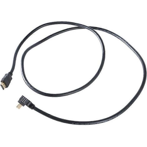1 câble HDMI coudé à 90 degrés, 1,5 m, connecteur mâle-mâle, pour écrans, projecteurs et téléviseurs (1/4)