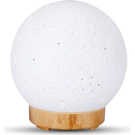 Diffuseur d'Huiles Essentielles - Diffuseur d'Aromathérapie, Lampe de Bureau à LED Avec Fonction d'Humidification à Brume Fraîche, Luminosité Réglable Et Mode Brume (1/5)