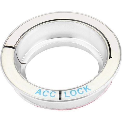 Anneau de commutateur d'allumage lumineux de voiture, garniture de couvercle de trou de clé circulaire pour Ford Focus 2005 – 2018 argent. (1/5)