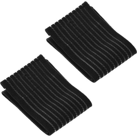 Set di 2 fasce per polso, elastiche e regolabili, in poliestere traspirante, con cinghie di compressione regolabili per tennis, sport, esercizio fisico e allenamento, per uomo e donna (1/5)