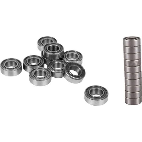 20 Miniatur-Rillenkugellager - 10 Lager 686Z (6 x 13 x 5 mm) und 10 Lager MR126Zz (6 x 12 x 4 mm) (1/5)