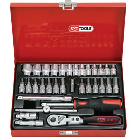 KS Tools 1/4" Serie di chiavi a bussola,33 pz (1/5)