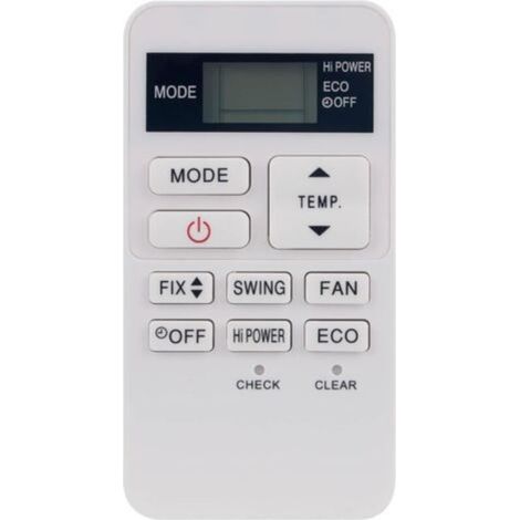 Remplacer la Condizionatore Télécommande adaptée à Toshiba AC Air Conditioner RBC-ASX11E-C (1/4)