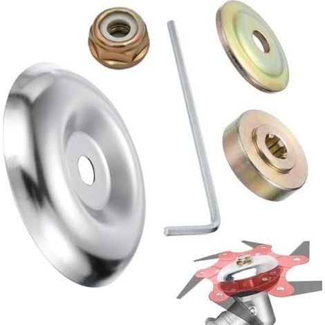 5-teiliges universelles Freischneider-Kopfmuttern-Set, Messerkastenbefestigung, Metall-Freischneiderzubehör, für Ersatzteile und Rasenmäher - (1/5)
