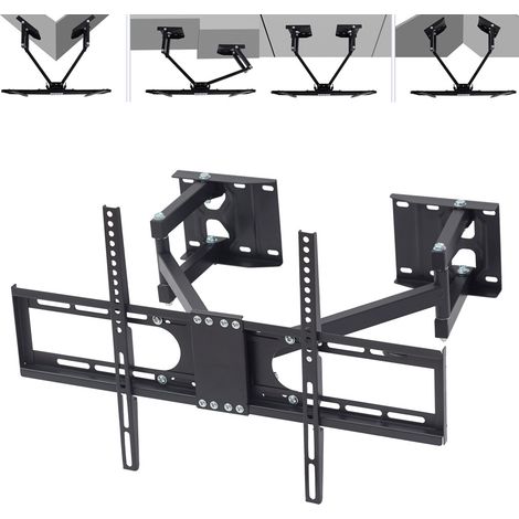 Heavy Duty Large Wall Corner TV Mount Full Motion Swing Arm Bracket for 32-65inch