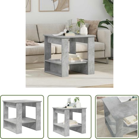 Table basse en bois d'ingénierie - Table basse Gris béton 51 x 50 x 50 cm Bois d'ingénierie (1/5)