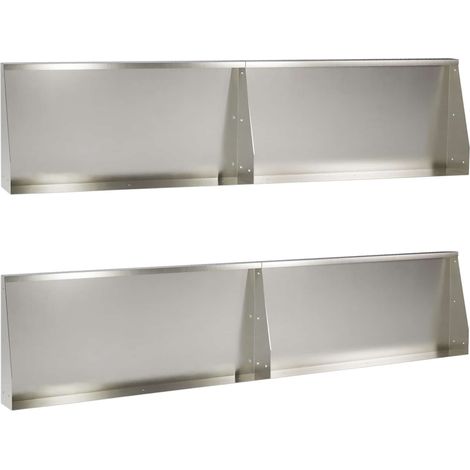 vidaXL Muro de Contención 4 uds. 100 x 12 x 40 cm Acero inoxidable (1/5)