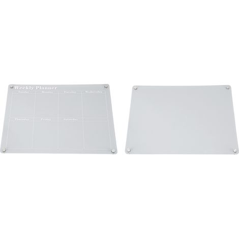 15,7 x 11,8 Zoll großer, trocken abwischbarer Magnetkalender, transparenter Acryl-Kühlschrankplaner + leere Tafel (1/5)