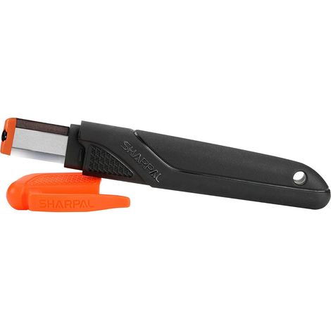 Affûteuse pour outils de jardin, affûteuse pour couteaux, sécateurs, haches, machettes, lames de tondeuses à gazon réglage rapide du tranchant/élimination des bavures (1/5)