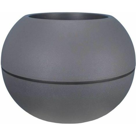 RIVIERA - pot de fleurs Boule - D40 - gris (1/3)