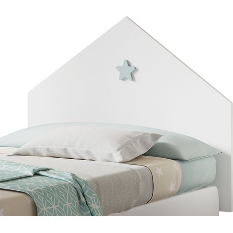 Tête de lit enfant, coloris blanc - Hauteur 80 x Longueur 100 x Profondeur 1.6 cm -PEGANE-