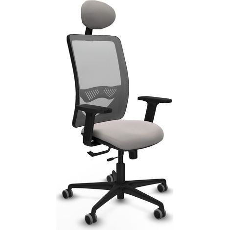 Chaise de bureau piqueras y crespo Zulema noir mousse épaisse (1/2)