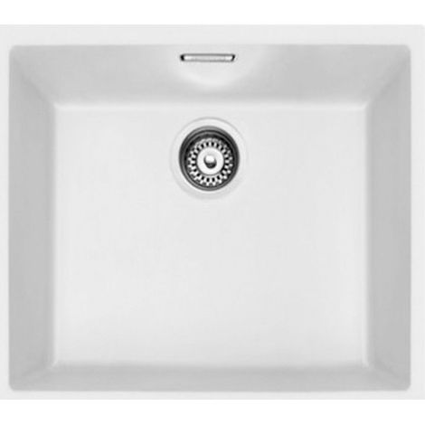Mepamsa SQUARE 50.40 BLANCO FREG. - Fregadero De Cocina Sintetico 50 Cm 1 Cubeta 0 Escurridores