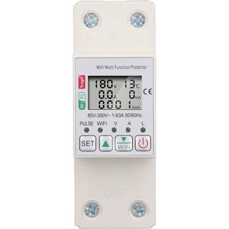 SABIR WiFi Smart Power Meter Switch, 63A 300V Echtzeit Smart Energy Monitor Switch (1/5)