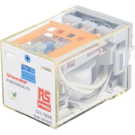 RS PRO Relais sans accrochage 3 RT, bobine 24V c.c. Enfichable 300W ( Prix pour 1 ) (1/2)