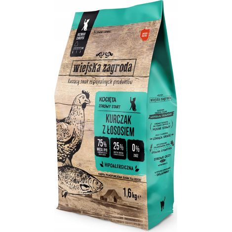 Country Farm Cat - Poulet au saumon - 1,6 kg (1/2)