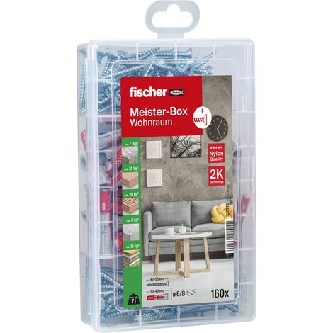 Fischer Dübel Duopower 160 Stk Meisterbox Dübelset Dübelsortiment