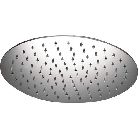 Lineabeta - Soffione doccia tondo piatto Supioni 20 cm in acciaio