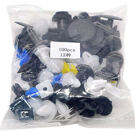 Clips De Fixation Automobile - Rivets À Expansion Universels Pour Pare-Chocs Panneaux Et Doublures - 100 Pièces (1/5)