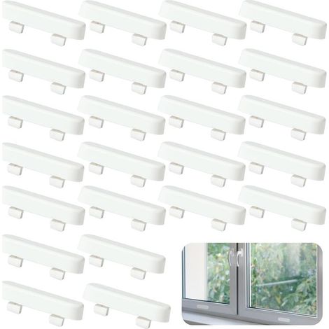Lot de 40 caches-drains 40mm Plastique résistant pour fenêtres UPVC Installation facile sans outil Prévention des obstructions (1/5)
