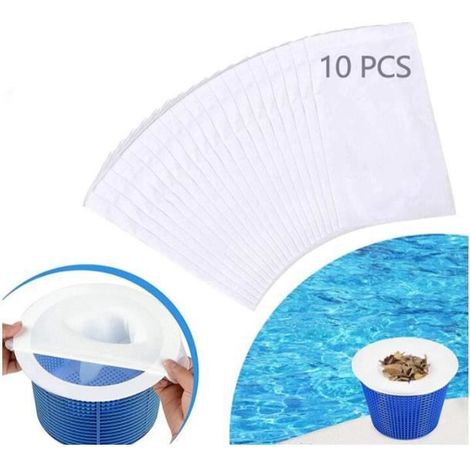 10 Skimmersocken für den Pool, Skimmernetz, Filtersocken für den Skimmerkorb