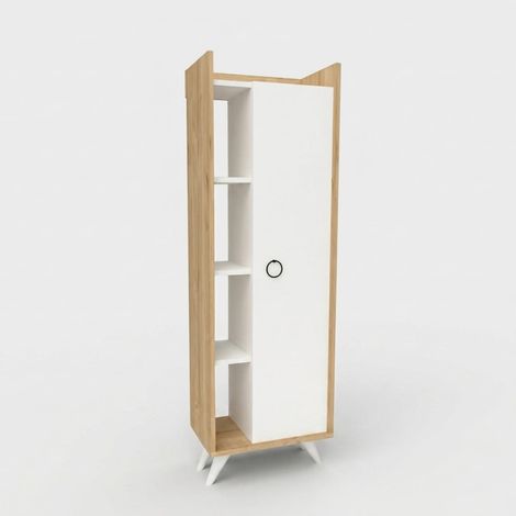 Mobiletto portaoggetti multiuso Cabinet Quercia Bianco (1/3)