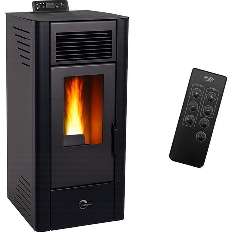 Poêle à granulés étanche Anita 11,6 kW Noir Sannover