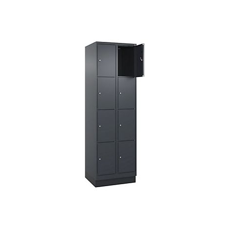kaiserkraft Armadietto a 4 piani Evolo PLUS 2 scomparti (1/3)