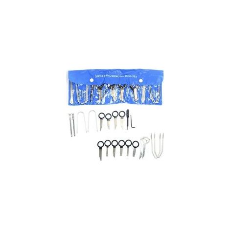 Lntyq 20 pièces Outils de démontage d'autoradio Universel Kit démontage Autoradio pour Mercedes-Benz BMW VW Audi (1/5)