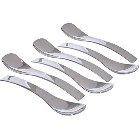 Guzzini 27140263 Infusion Gocce Set 6 Cucchiaini Acciaio Inox 18-10 AISI 304 2,3x10,5 cm colore Acciaio (1/4)