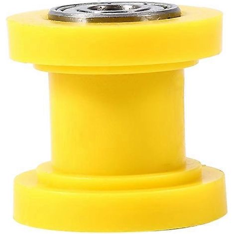 Galet tendeur de chaîne de transmission 10 mm, guide-chaîne pour moto tout-terrain ou pit bike, jaune (1/4)