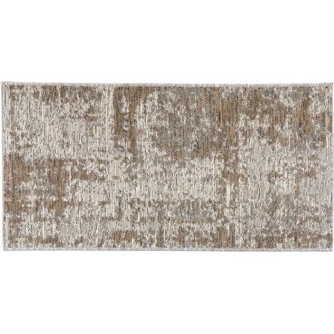 Tapis d'Extérieur et Intérieur en Polypropylène Résistant à l'Eau Naturel 60 x 110 cm - PANGIVO (1/3)